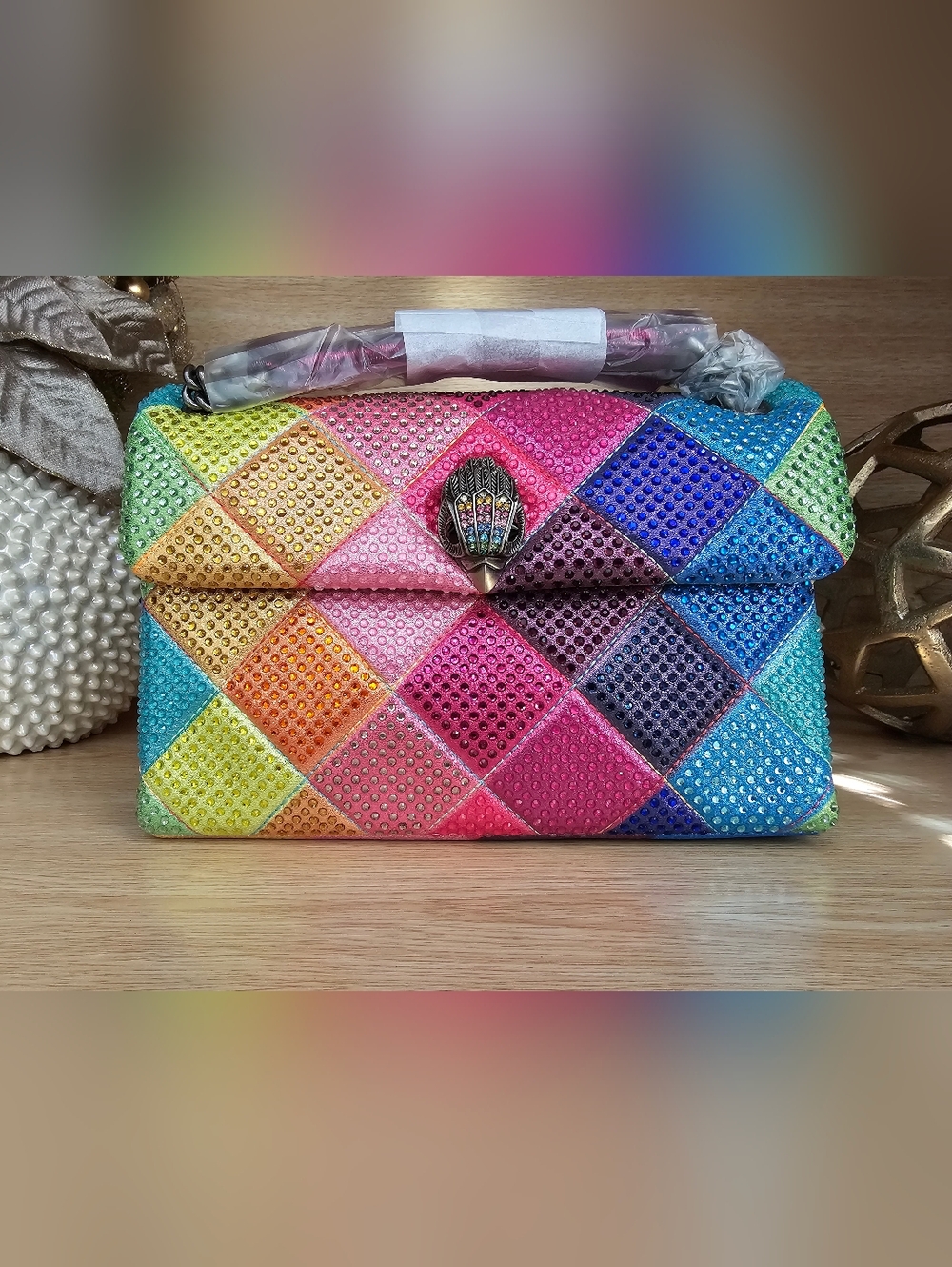 Kurt Geiger Medium Fabric Kesington Bag.